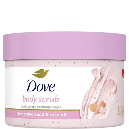 Dove Himalayan Salt & Rose Oil Body Scrub, 298 g