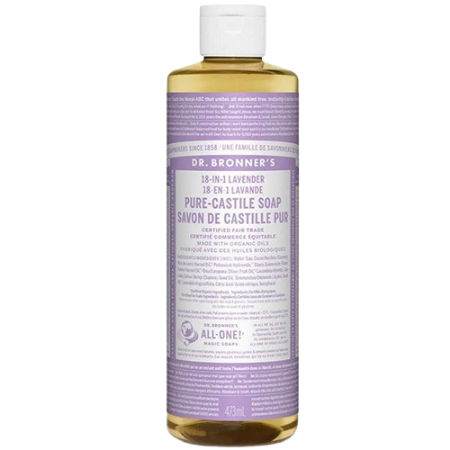 Dr. Bronner's 18-In-1 Pure-Castile Liquid Soap Lavender