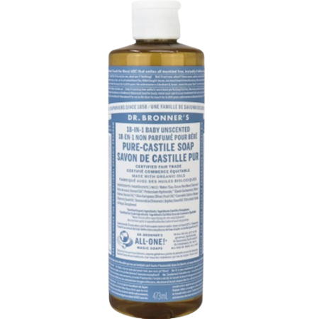 Dr. Bronner's 18-In-1 Pure-Castile Soap Baby Unscented