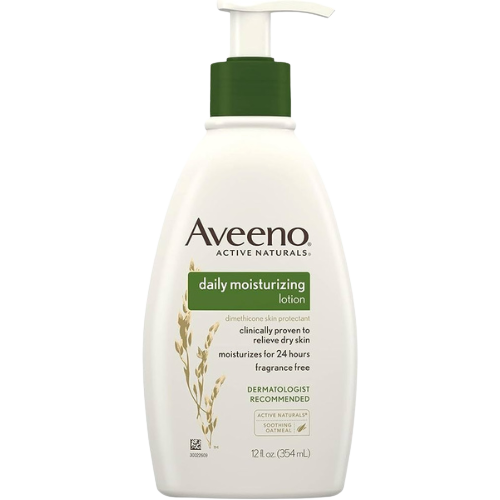 Aveeno Daily Moisturizing Lotion, Dry Skin, Non Comedogenic, Prebiotic Oat, Daily Moisturizer, Fragrance Free